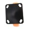 Vestil Polyurethane Rigid Caster 8 In. Diameter x 2 In. Width 902 Lb. Capacity Orange/Black CST-BN-8X2PUP-R - alternate 2